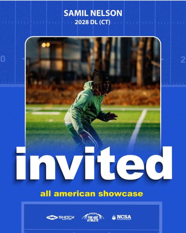 @Samil Nelson (@samill_n) on Twitter photo I am very blessed to be invited to the texas showcase thank you <a href="/youareathlete/">You Are Athlete</a> <a href="/ShockDoctor/">Shock Doctor</a> <a href="/ncsa/">NCSA College Recruiting</a> Lets go <a href="/CAcatsFB1794/">Cheshire Academy Football</a> <a href="/Coach_Mella/">Bill Mella</a> 💯💯 I am very blessed to be invited to the texas showcase thank you <a href="/youareathlete/">You Are Athlete</a> <a href="/ShockDoctor/">Shock Doctor</a> <a href="/ncsa/">NCSA College Recruiting</a> Lets go <a href="/CAcatsFB1794/">Cheshire Academy Football</a> <a href="/Coach_Mella/">Bill Mella</a> 💯💯