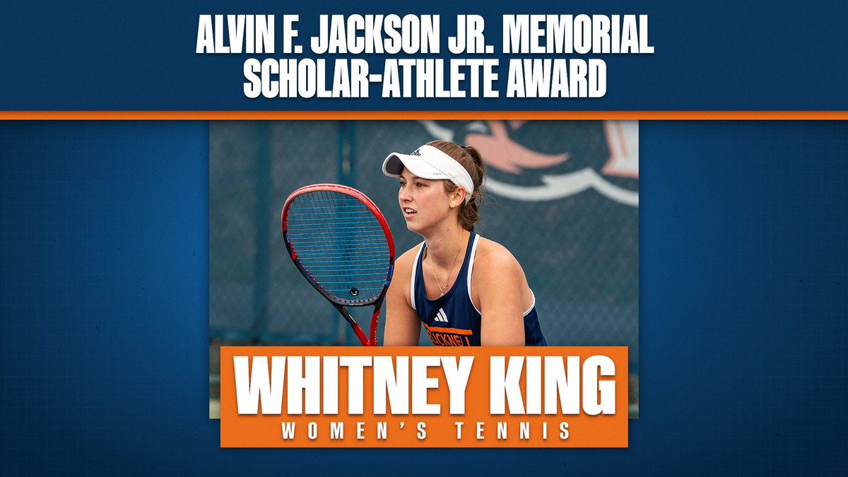 Bucknell Athletics (@bucknell_bison) on Twitter photo Our second recipient of the Alvin F. Jackson Jr. Memorial Scholar-Athlete Award is Whitney King from <a href="/Bucknell_WTEN/">Bucknell Women's Tennis</a>! Congratulations Whitney on all of your accomplishments both on and off the court! #rayBucknell Our second recipient of the Alvin F. Jackson Jr. Memorial Scholar-Athlete Award is Whitney King from <a href="/Bucknell_WTEN/">Bucknell Women's Tennis</a>! Congratulations Whitney on all of your accomplishments both on and off the court! #rayBucknell