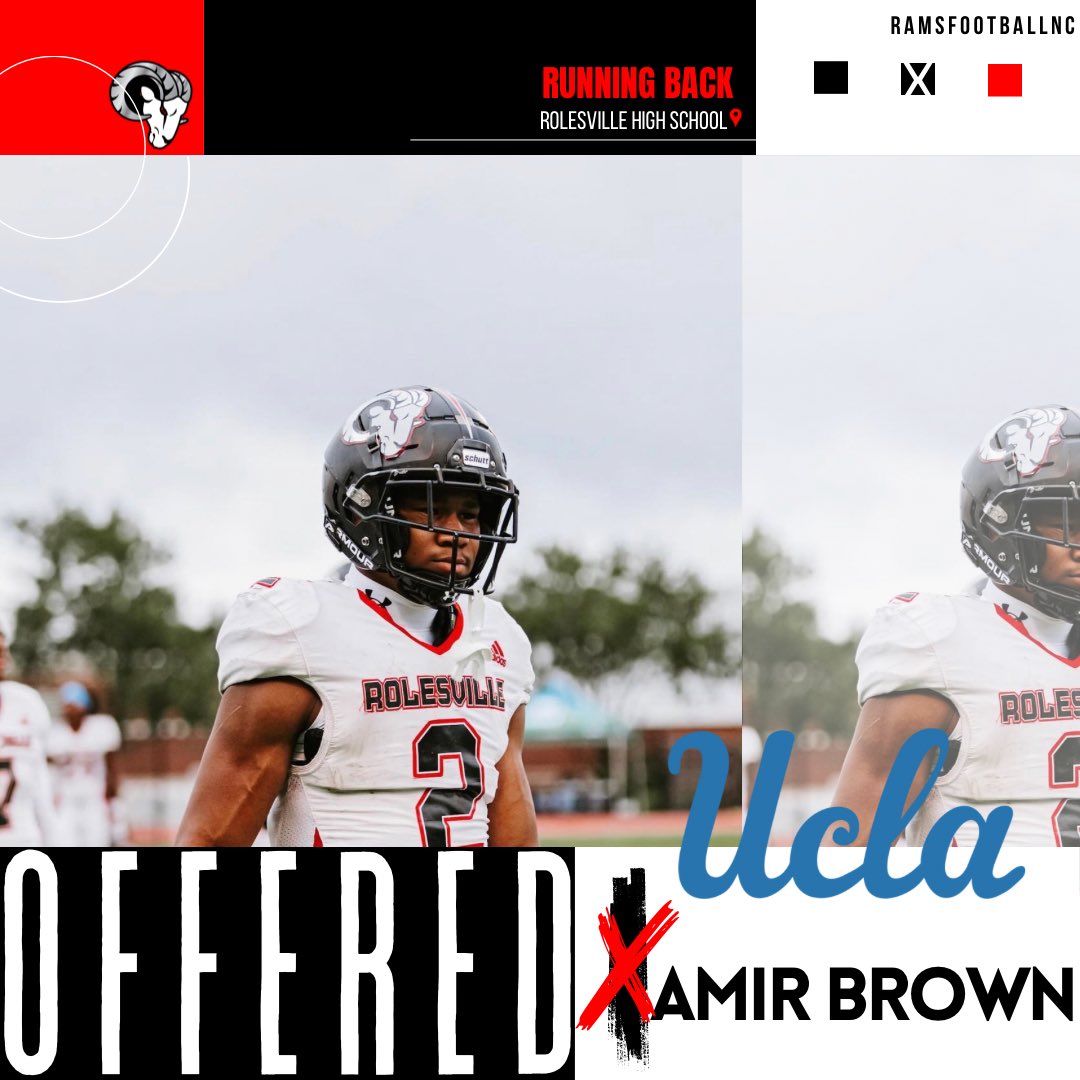 Rolesville Rams Football (@ramsfootballnc) on Twitter photo Congrats to <a href="/TheAmirBrown/">Amir Brown 4 ⭐️</a> for picking up two offers today from <a href="/oregonfootball/">Oregon Football</a> & <a href="/UCLAFootball/">UCLA Football</a> 💪🏾🏈 <a href="/RRACKLEY9/">Coach Ranier (Rack) Rackley</a> Congrats to <a href="/TheAmirBrown/">Amir Brown 4 ⭐️</a> for picking up two offers today from <a href="/oregonfootball/">Oregon Football</a> & <a href="/UCLAFootball/">UCLA Football</a> 💪🏾🏈 <a href="/RRACKLEY9/">Coach Ranier (Rack) Rackley</a>