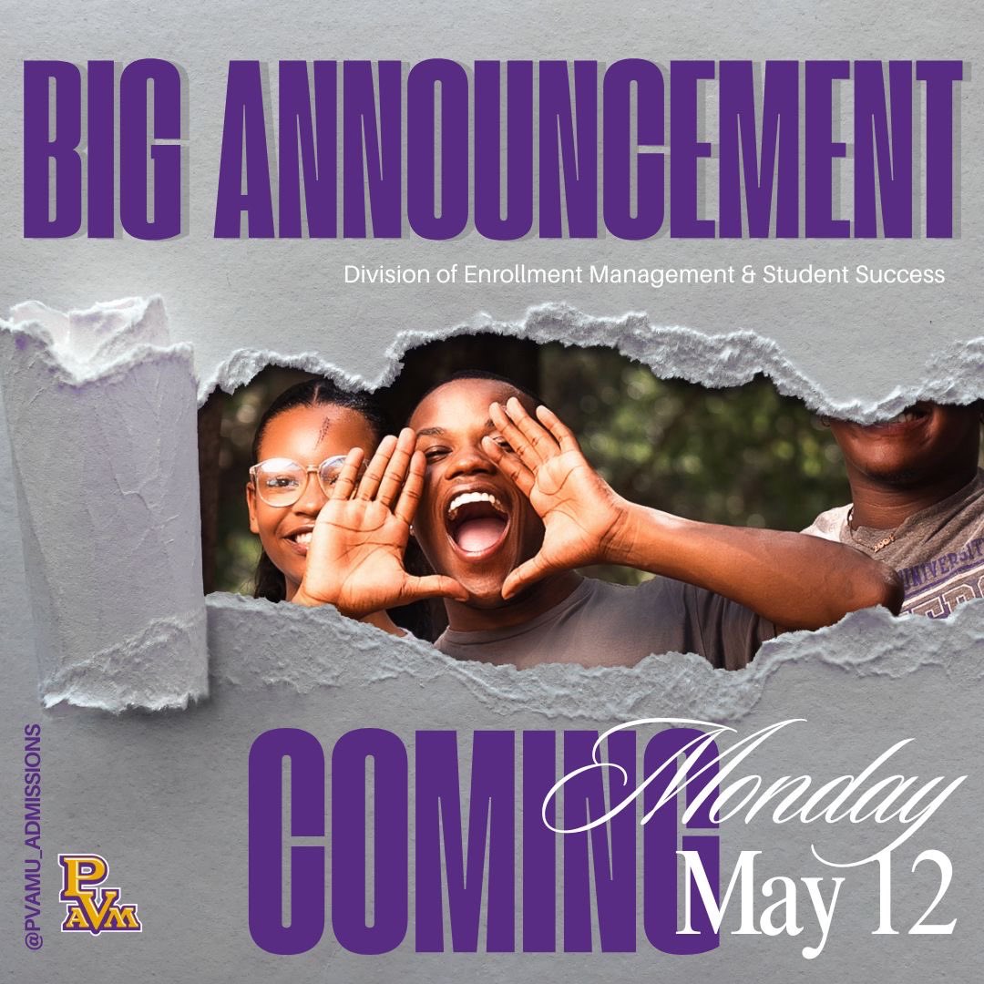 📢 Get ready to experience Enrollment Management &amp; Student Success like never before. A fresh, students focused webpage is on the way— sleek, streamlined, and designed with you in mind. 

🗓️ Mark your calendars…we’re dropping the officially launch date very soon. 

#PVAMU #EMSS