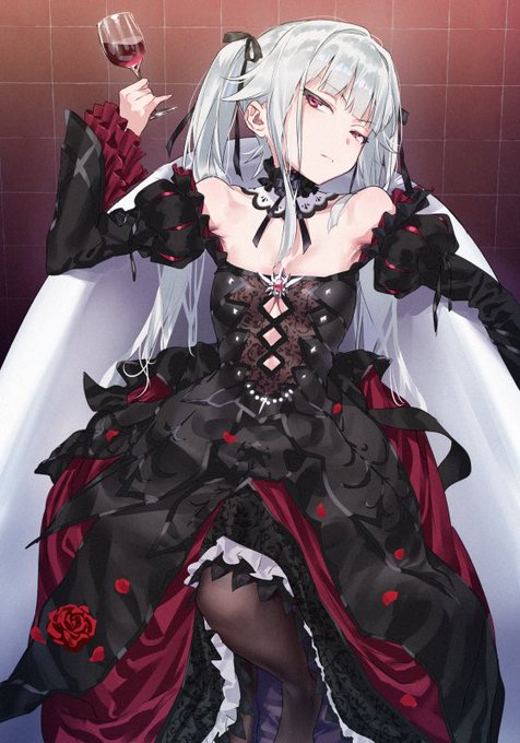 七市先生(@nanashi_nogi )に美少女万華鏡の篝ノ霧枝を描いていただきました!!
めちゃくちゃ最高of最高です、本当にありがとうございます・・・🦇🍷🌹 