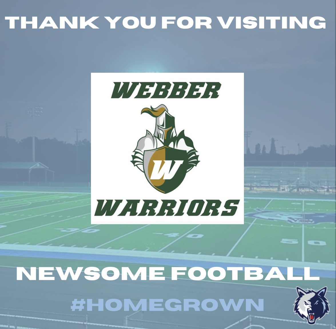 NewsomeWolvesFootball (@newsomewolvesfb) on Twitter photo Thank you Coach Wimmer and <a href="/WebberFB/">Webber Int'l University Football</a> for stopping by to watch practice today!
#HOMEGROWN #Recruittheden Thank you Coach Wimmer and <a href="/WebberFB/">Webber Int'l University Football</a> for stopping by to watch practice today!
#HOMEGROWN #Recruittheden