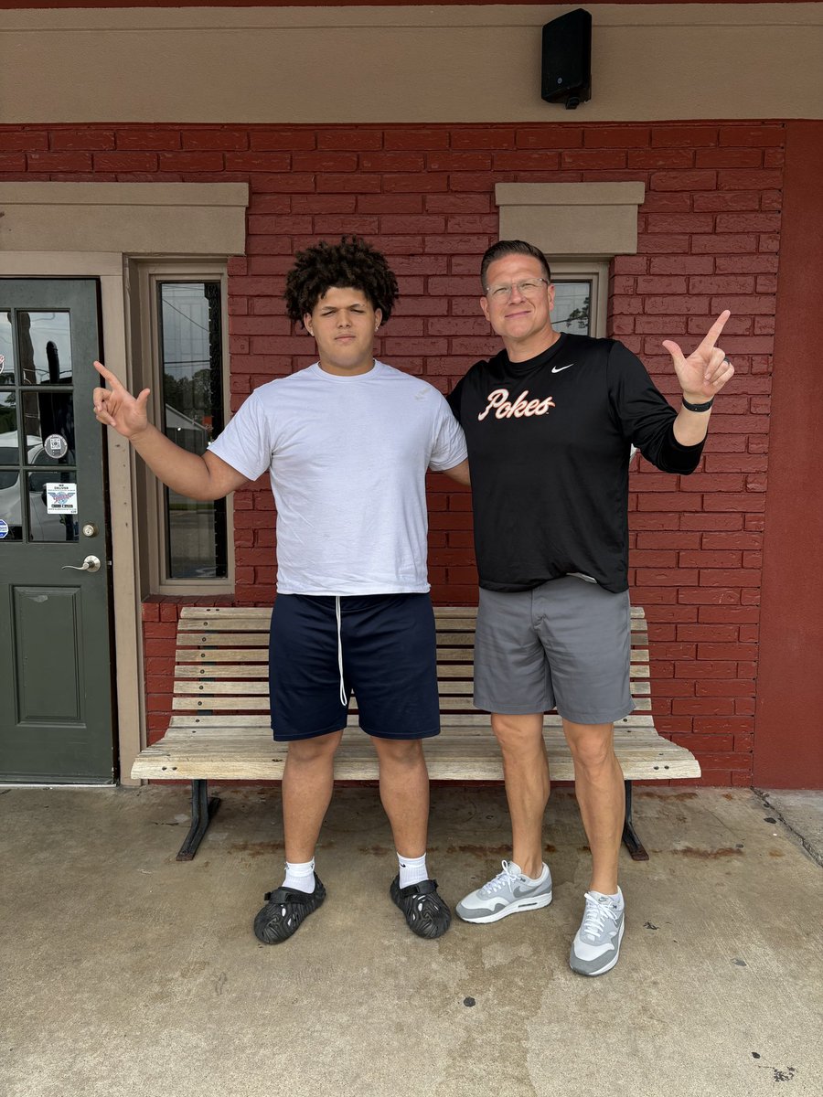 Had an amazing time with coach <a href="/AndrewMitch/">Coach Mitchell</a> #GoPokes