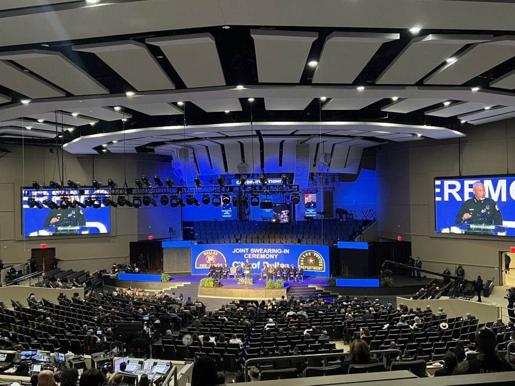 Dallas’ new police chief, Daniel Comeaux, is officially sworn in. He pledged to “look, listen and learn” — and to “proactively attack violent crime.”

There’s pressure after 4 years of violence reduction, he said, but “we’re going to make it the 5th, 6th, 7th years in a row.”
