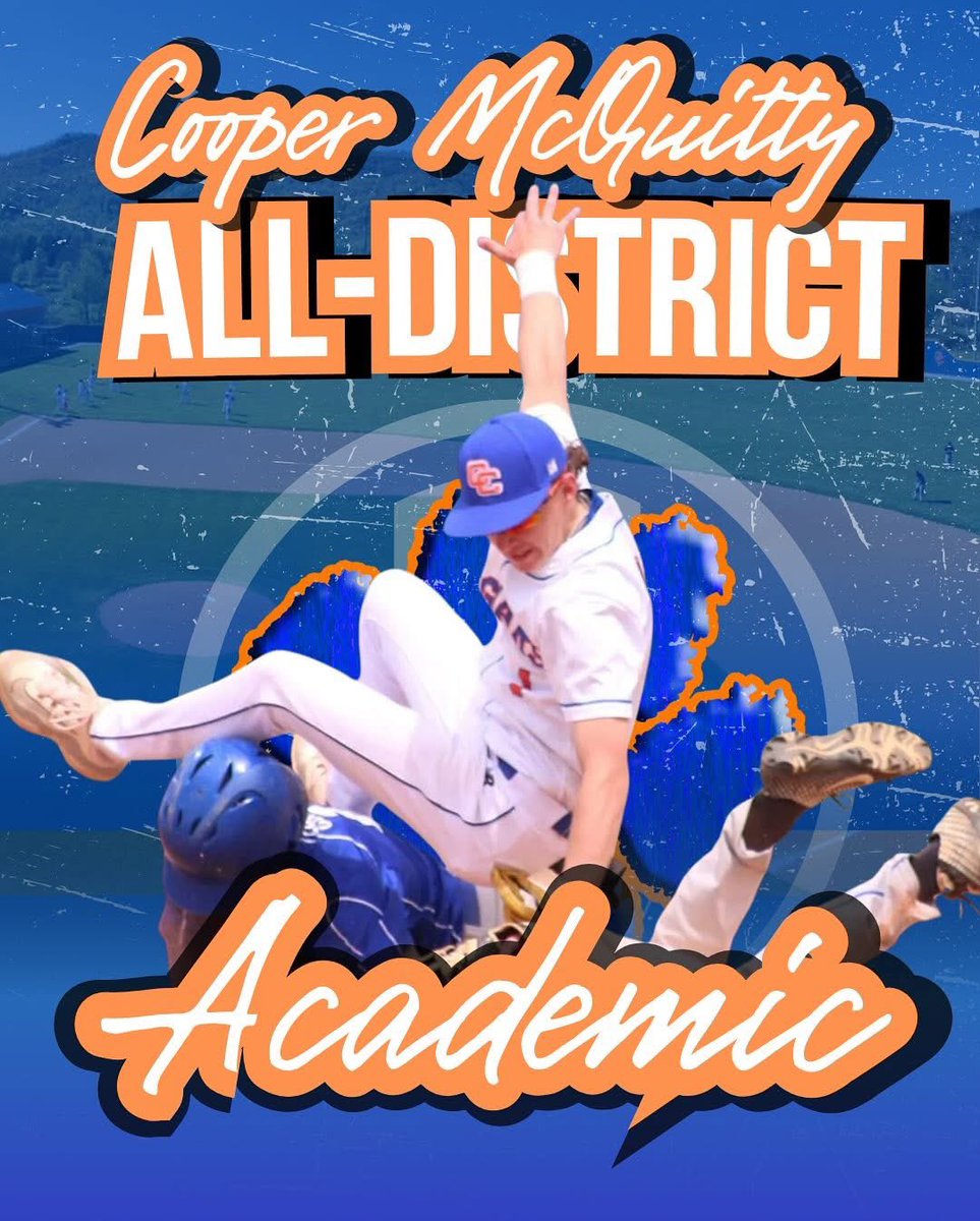 Congratulations to our All-District recipients:
3B/SS/P Rylan Rice, First-Team
OF/P Dylan Ford, Honorable Mention
2B Cooper McQuitty, Academic Achievement!