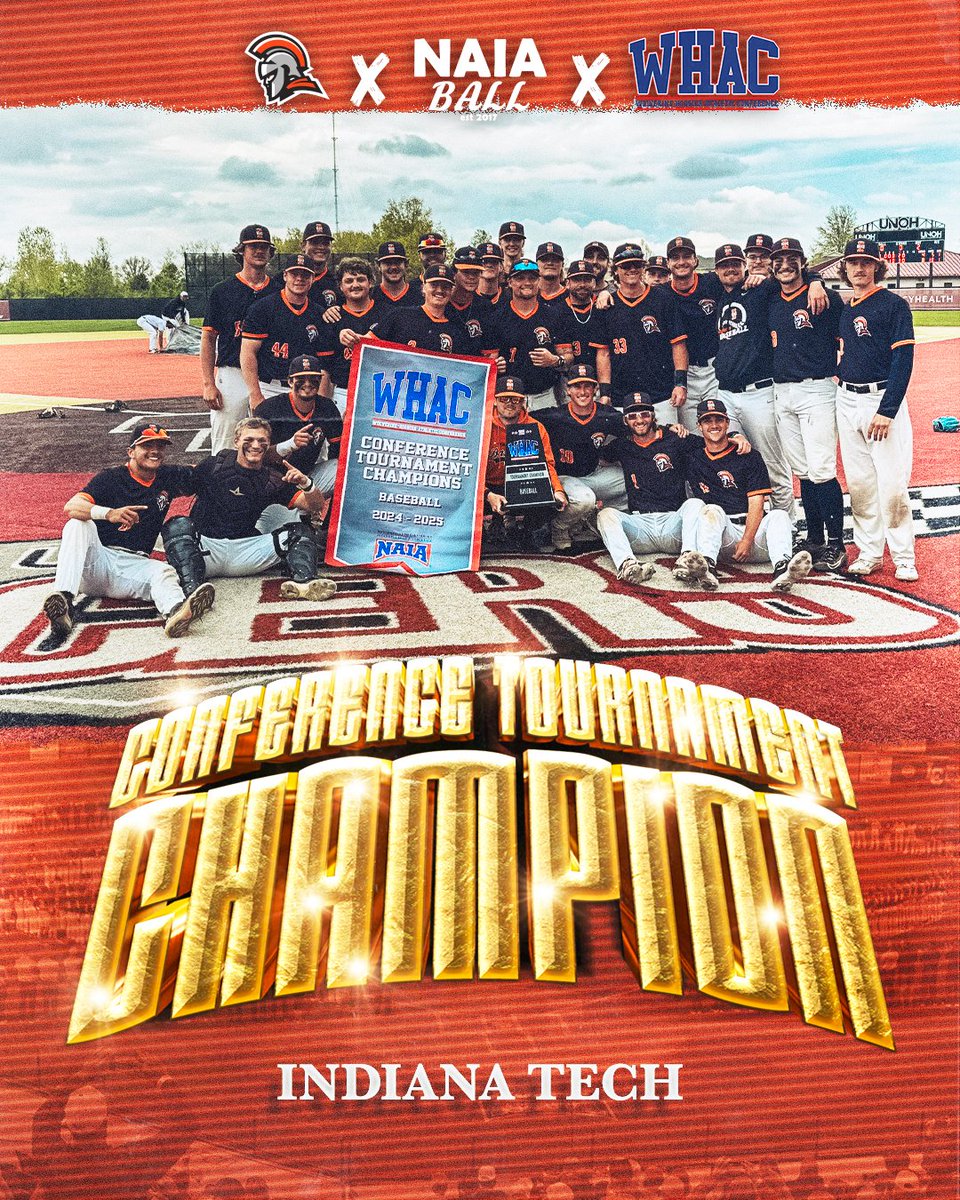 🏆TICKET PUNCHED       

Congratulations to Indiana Tech (37-19) on winning the WHAC Tournament Championship!

 The Warriors went 6-1 in the conference tournament and took down #1 UNOH twice to win the title for the second straight year and earn one of the automatic qualifiers to