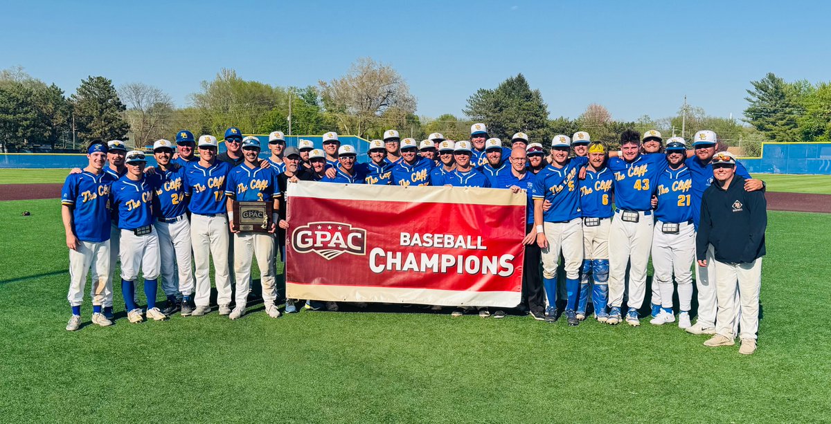 Great Plains Athletic Conference (@gpacsports) on Twitter photo BASEBALL - <a href="/bcuchargers/">Briar Cliff Athletics</a> wins the 2025 GPAC Baseball Tournament and claims bid to the <a href="/NAIA/">NAIA</a> Opening Round. The Chargers and <a href="/cunebulldogs/">Concordia Bulldogs</a> earned the GPAC automatic berths for 2025.
Read More:
tinyurl.com/5e85v468 BASEBALL - <a href="/bcuchargers/">Briar Cliff Athletics</a> wins the 2025 GPAC Baseball Tournament and claims bid to the <a href="/NAIA/">NAIA</a> Opening Round. The Chargers and <a href="/cunebulldogs/">Concordia Bulldogs</a> earned the GPAC automatic berths for 2025.
Read More:
tinyurl.com/5e85v468