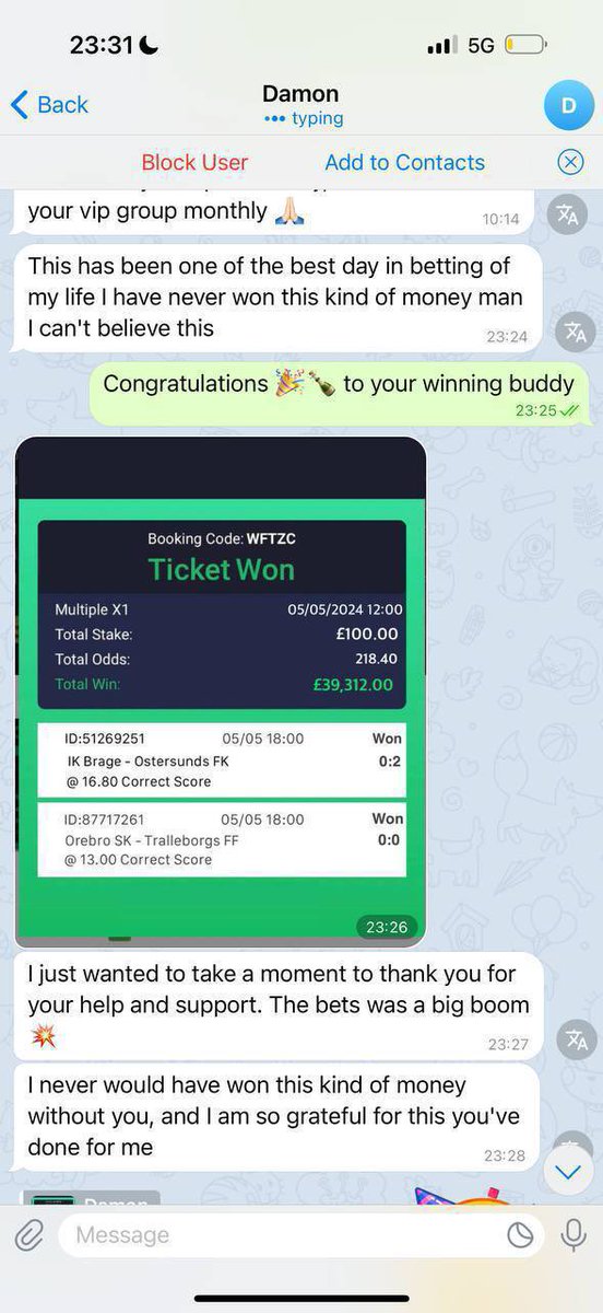 🤗 YESTERDAY NIGHT BET WON!🏆🎉🍾

Congratulations VIP Members!⚡️

Click the link below to join and be among the winners!

👇👇👇👇👇

t.me/+PPw5LDnWFjk0O…

t.me/+PPw5LDnWFjk0O…

t.me/+PPw5LDnWFjk0O…

t.me/+PPw5LDnWFjk0O…

t.me/+PPw5LDnWFjk0O…