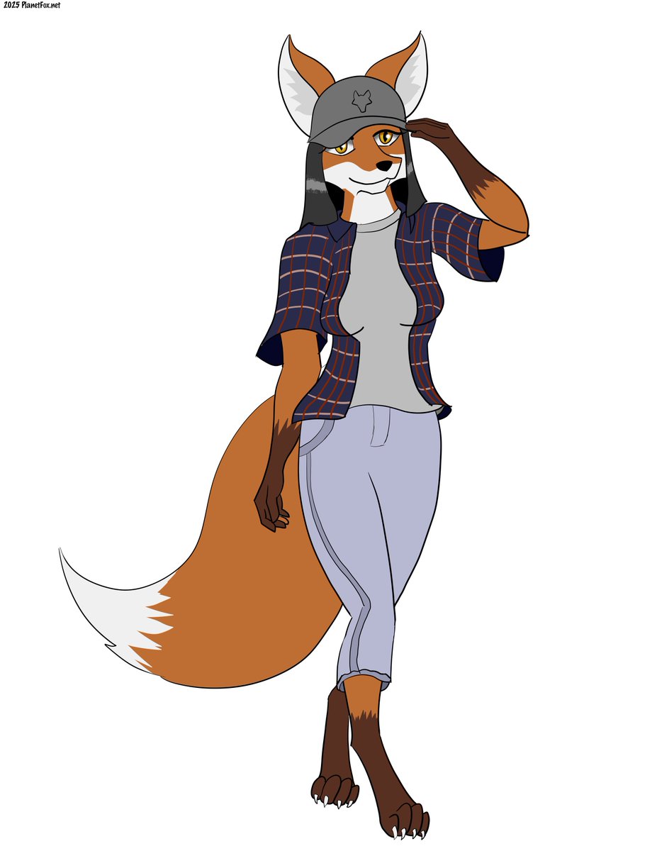 Sonya doesn't normally wear guy clothes but she looks pretty cute in anything.