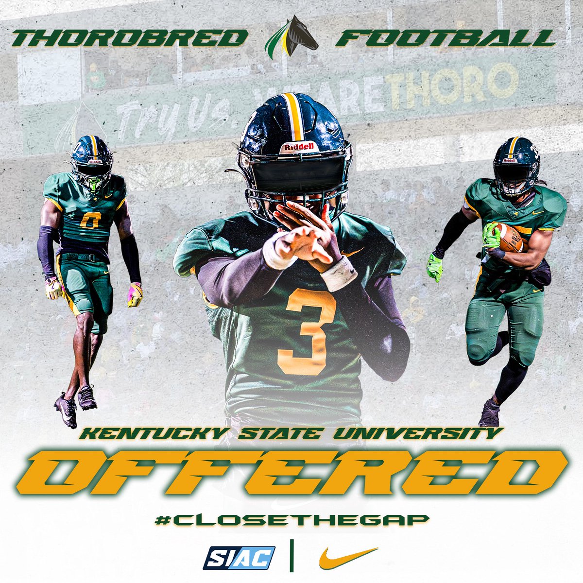 Nehemiah (@nehemiah_41) on Twitter photo #AGTG I’m extremely blessed with receiving my first official offer from Kentucky State University <a href="/BigBlueRecruits/">✭LᴀGʀᴀɴɢᴇ Hɪɢʜ Fᴏᴏᴛʙᴀʟʟ✭</a> <a href="/MattNapier9/">Coach Matt Napier</a> <a href="/HuzzieQua/">Coach Qua Huzzie</a> <a href="/C0ACH_THOMAS/">Cᴏᴀᴄʜ Bᴜʀᴛᴏɴ Tʜᴏᴍᴀs</a> <a href="/HuzzieQua/">Coach Qua Huzzie</a> <a href="/Granger_Nation/">LaGrangeHighSchool</a>
Go Thorobreds!! #AGTG I’m extremely blessed with receiving my first official offer from Kentucky State University <a href="/BigBlueRecruits/">✭LᴀGʀᴀɴɢᴇ Hɪɢʜ Fᴏᴏᴛʙᴀʟʟ✭</a> <a href="/MattNapier9/">Coach Matt Napier</a> <a href="/HuzzieQua/">Coach Qua Huzzie</a> <a href="/C0ACH_THOMAS/">Cᴏᴀᴄʜ Bᴜʀᴛᴏɴ Tʜᴏᴍᴀs</a> <a href="/HuzzieQua/">Coach Qua Huzzie</a> <a href="/Granger_Nation/">LaGrangeHighSchool</a>
Go Thorobreds!!