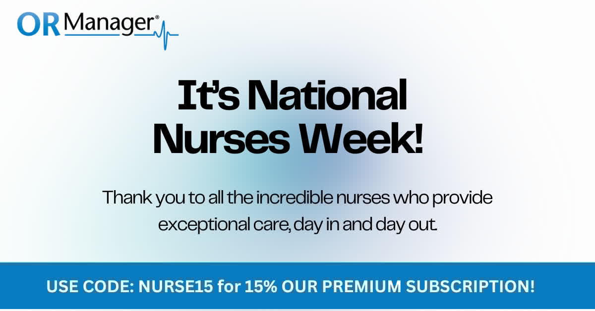 OR_Manager's tweet image. Happy Nurses Week! 💙 We're celebrating YOU with 15% off an OR Manager Premium Subscription — this week only! Use code NURSE15 ➡️  accessintelligence.dragonforms.com/loading.do?ome…

#NursesWeek #ThankYouNurses #ORManager