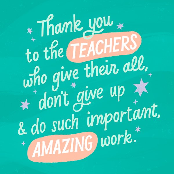 Happy Teacher Appreciation Week!  ❤️