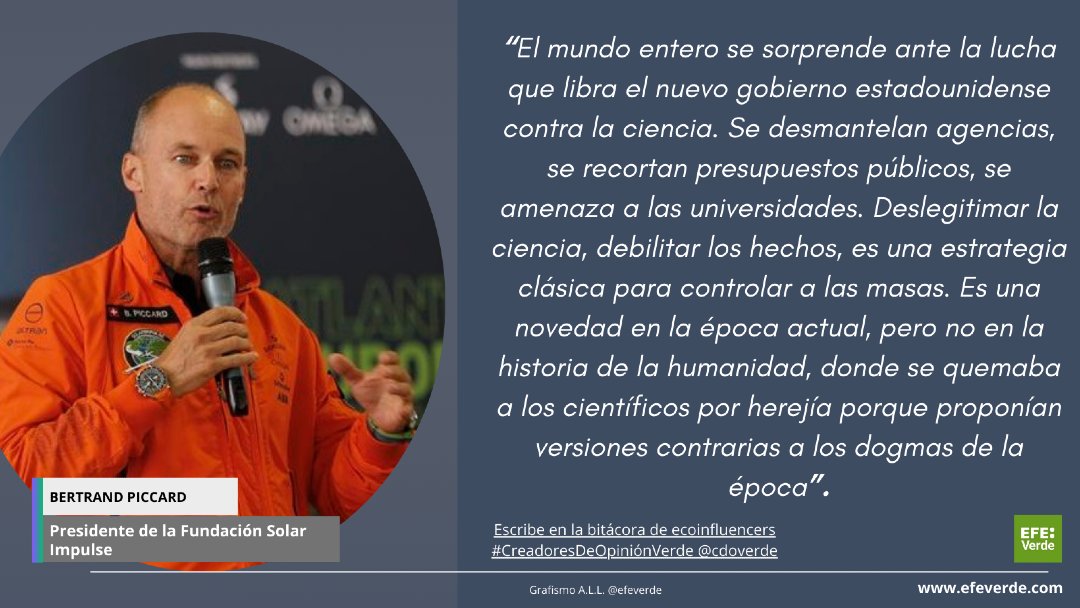 EFEverde (@efeverde) on Twitter photo La ciencia bajo ataque. #BertrandPiccard (Presidente de la Fundación <a href="/solarimpulse/">Solar Impulse Foundation</a> ) es la firma invitada en #CreadoresDeOpiniónVerde @cdoverde en la blogosfera de EFEverde efeverde.com/la-ciencia-baj… La ciencia bajo ataque. #BertrandPiccard (Presidente de la Fundación <a href="/solarimpulse/">Solar Impulse Foundation</a> ) es la firma invitada en #CreadoresDeOpiniónVerde @cdoverde en la blogosfera de EFEverde efeverde.com/la-ciencia-baj…