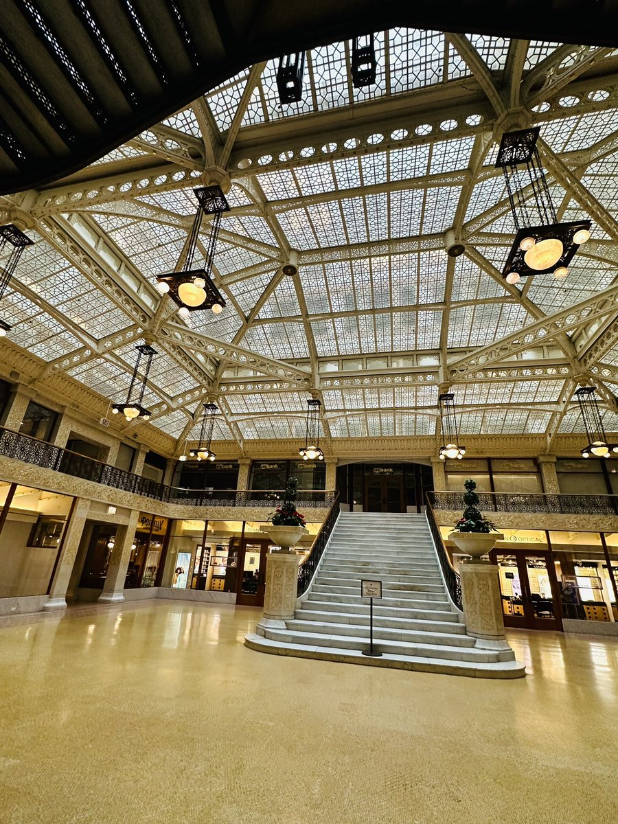 The lobby of the Rookery Building is always spectacular to see. Thank you Daniel Burnham.