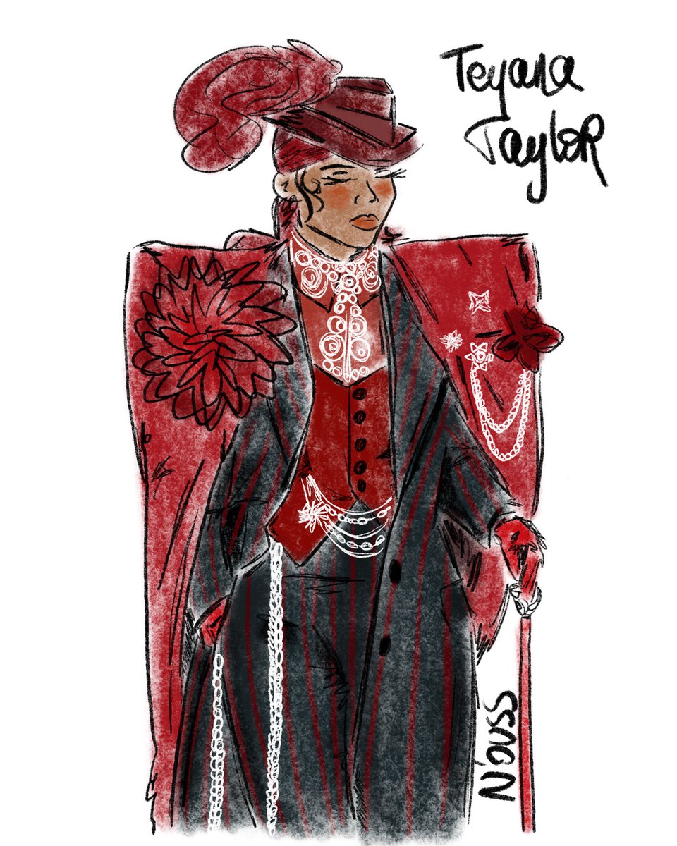 Teyana Taylor for the #MetGala2025 🖤❤️