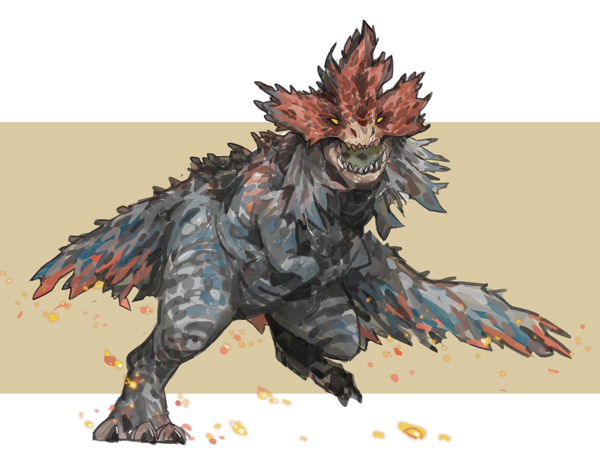 Windward plains beasties p1

Going through and doing the #MonsterHunterWilds
Roster

#MonsterHunter #fanart