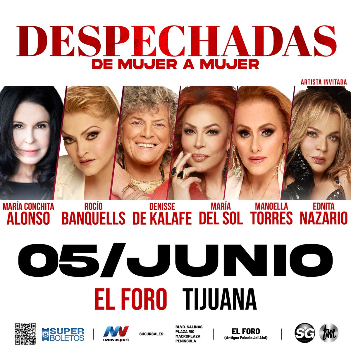 onlinemusicaye1's tweet photo. 🚨 ¡Atención, #Tijuana! 🎤
El concierto "#DespechadasDeMujerAMujer", será reprogramado para el 05 de junio en El Foro.
#MariaConchitaAlonso #RocíoBanquells #DenisseDeKalafe #MariaDelSol #ManoellaTorres #EdnitaNazario https://t.co/4te7C6SIH3