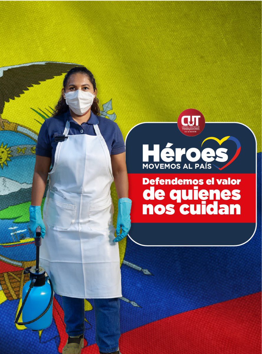 👩‍🔬Con entrega y compromiso, ellas cuidan lo que más amamos, nuestro hogar.  
Dedican su tiempo como jefas de hogar🇪🇨
#HéroesMovemosAlPaís #TrabajoConDignidad #CNEL #CUT