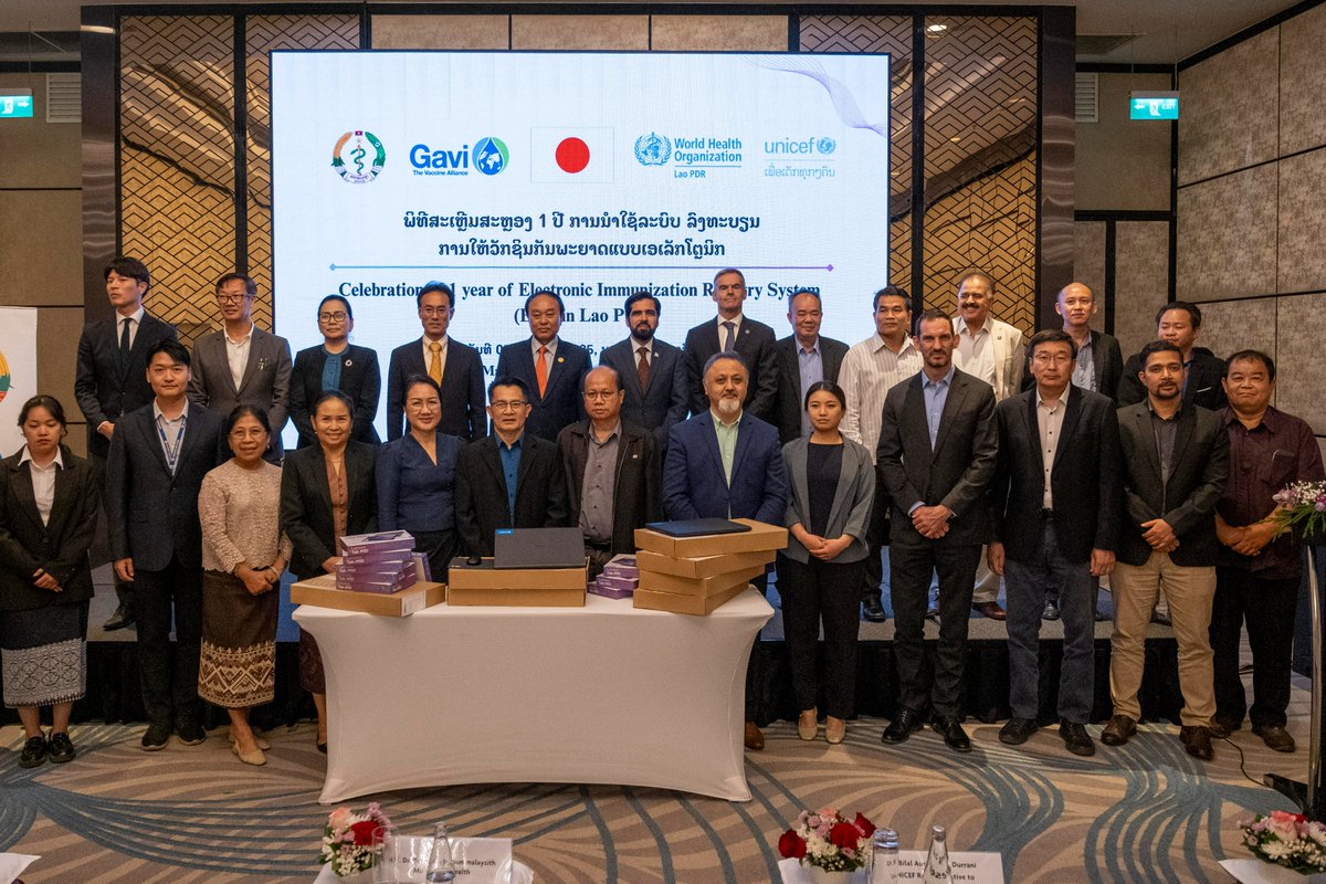 Dr Tim Armstrong (@wr_laopdr) on Twitter photo An exciting milestone for 🇱🇦 - 1 year of the Electronic Immunisation Registry
The EIR provides real-time & reliable individual data, ensuring we can better close gaps, make best use of resources, and keep families safe 💉🥳
WHO proud to support alongside <a href="/UNICEFLaos/">UNICEF Laos</a> <a href="/gavi/">Gavi, the Vaccine Alliance</a> & 🇯🇵 An exciting milestone for 🇱🇦 - 1 year of the Electronic Immunisation Registry
The EIR provides real-time & reliable individual data, ensuring we can better close gaps, make best use of resources, and keep families safe 💉🥳
WHO proud to support alongside <a href="/UNICEFLaos/">UNICEF Laos</a> <a href="/gavi/">Gavi, the Vaccine Alliance</a> & 🇯🇵