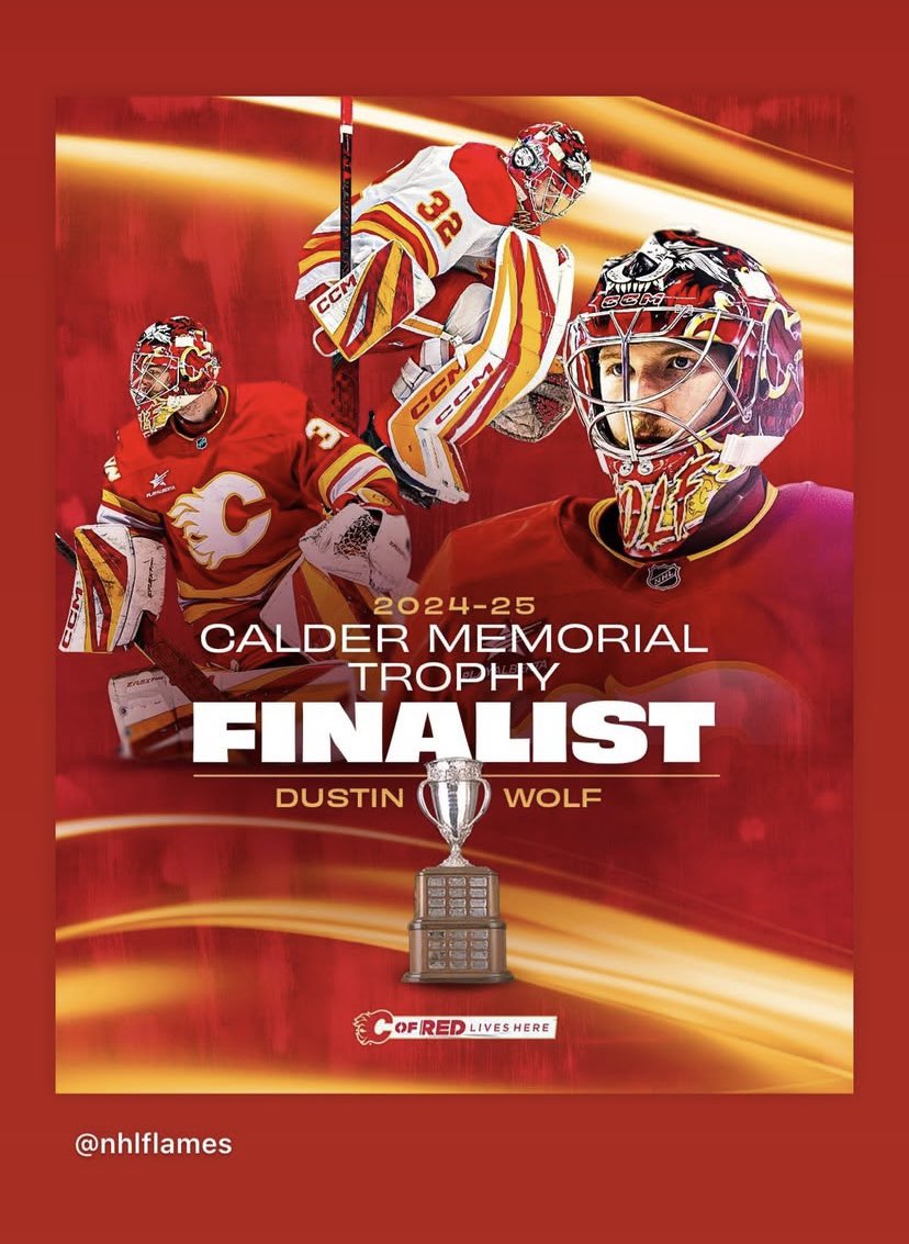 Jane Gaudreau (@janegaudreau) on Twitter photo Congratulations, <a href="/dwolf2332/">Dustin Wolf</a>! This is such a well-deserved honor, and we couldn’t be happier for you. We still remember how highly John spoke of you when you joined the <a href="/NHLFlames/">Calgary Flames</a> organization. He would be so proud of you.🔥❤️💛 Congratulations, <a href="/dwolf2332/">Dustin Wolf</a>! This is such a well-deserved honor, and we couldn’t be happier for you. We still remember how highly John spoke of you when you joined the <a href="/NHLFlames/">Calgary Flames</a> organization. He would be so proud of you.🔥❤️💛