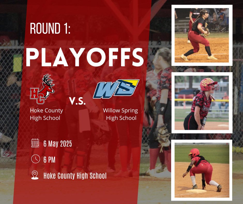 Round 1 kicks off tomorrow, and we need YOU there!

Come pack out the stands and the field as our girls begin their playoff run. Let’s bring the energy and show up loud and proud!

Let’s go make a statement — this journey is just getting started!