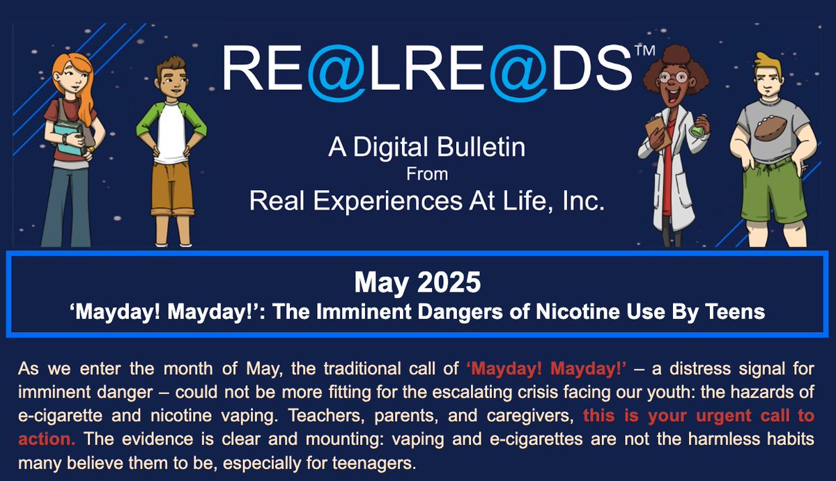 “Mayday! Mayday!” The Imminent Dangers of Nicotine Use By Teens bit.ly/4m3Rnmm