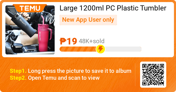 quar42634's tweet photo. Large 1200ml PC Plastic Tumbler with Straw - Lightweight, BPA-Free, Hand-Wash Only - Perfect for Kitchen &amp; Dining
🎉 Exclusive deal[₱19]
👉 item link: https://t.co/FqHxJjXCjm
⚠️ Every New App User can only enjoy once https://t.co/WBuHhLBS3l