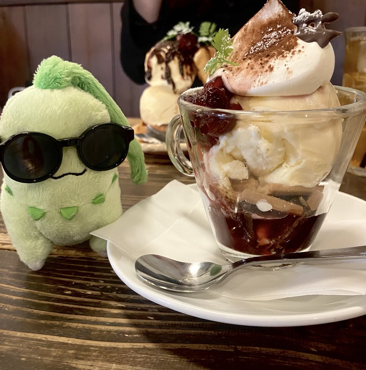 チコリータサイズのミニパフェです❣️