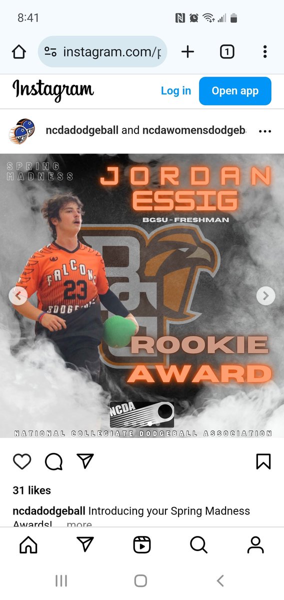 So proud of my son <a href="/12jor3/">Jordan</a>
Today he received the Rookie Award by <a href="/NCDAdodgeball/">College Dodgeball</a>
Excited to see him continue to improve next season.
#ProudDad
