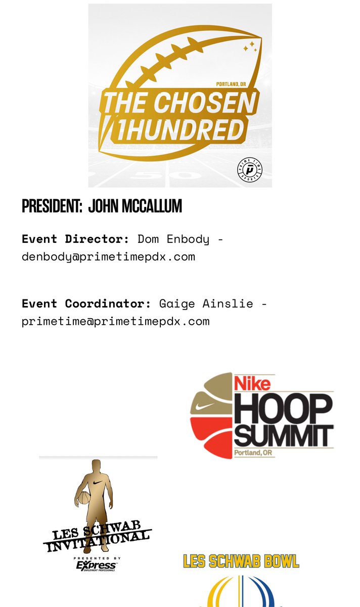 Honored to be apart of this weekends chosen 100 showcase. Ready to show up.