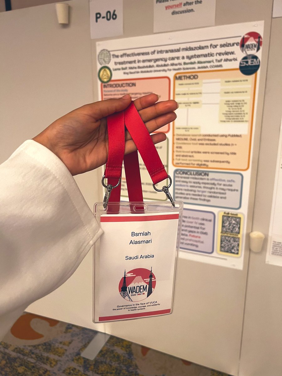 Mella_0000's tweet photo. Had the privilege of presenting my poster at the 23rd WADEM Congress in Tokyo!🇯🇵
Grateful for the opportunity to share insights and collaborate with global experts in disaster and emergency medicine.
#WADEM2025 #DisasterMedicine #EmergencyCare #Tokyo2025 https://t.co/P8S2FeFf86