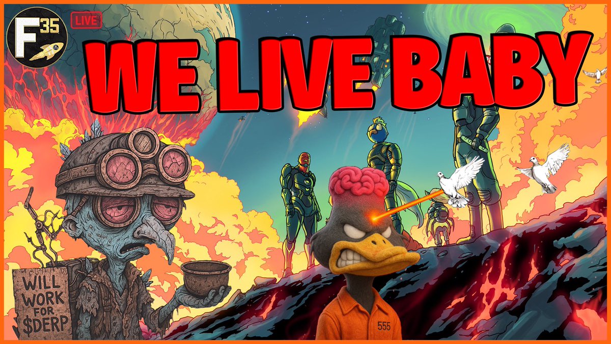 🚀 Join us tonight at 9pm Eastern (2am UTC) for 🔴 F35 Live 🔥🚀

🚨We’re BACK LIVE…finally 🚨

🔹It’s been over a month since we’ve streamed, so it’s time to dust off the mics and catch up on Cardano, NFTs and what we’ve been up to. 

🚀 Tune in with us LIVE 🚀