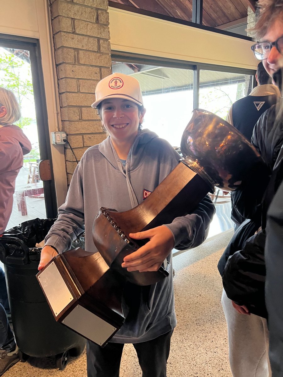 The Rocky River High School Sailing Team won the Ohio State Championship Saturday, bringing the trophy back to RRHS for the fourth straight year! #piratesmakelegends @rrcityschools @foundry216 <a href="/rrboosters/">Rocky River Boosters</a>