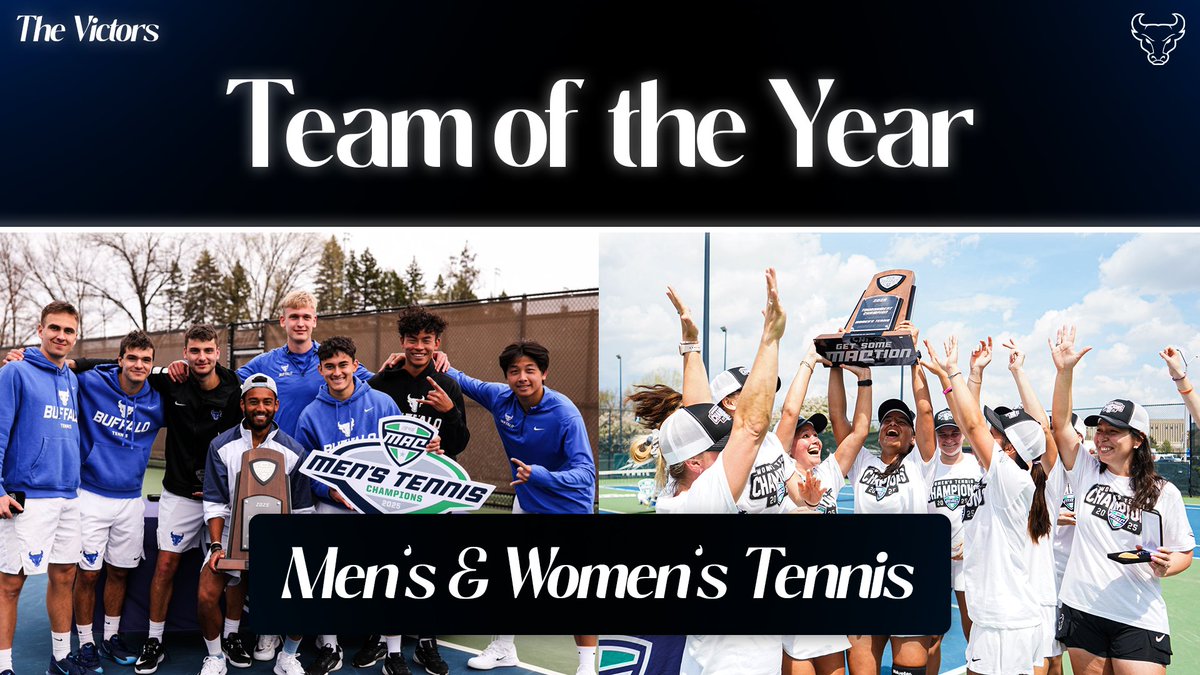 Co-Team of the Year goes to men’s and women’s tennis! 

Men’s tennis won both the MAC regular season and tournament titles as women’s tennis upset the top-two seeds in the MAC Tournament to capture their first MAC title since 2018!

#TheVictors2025