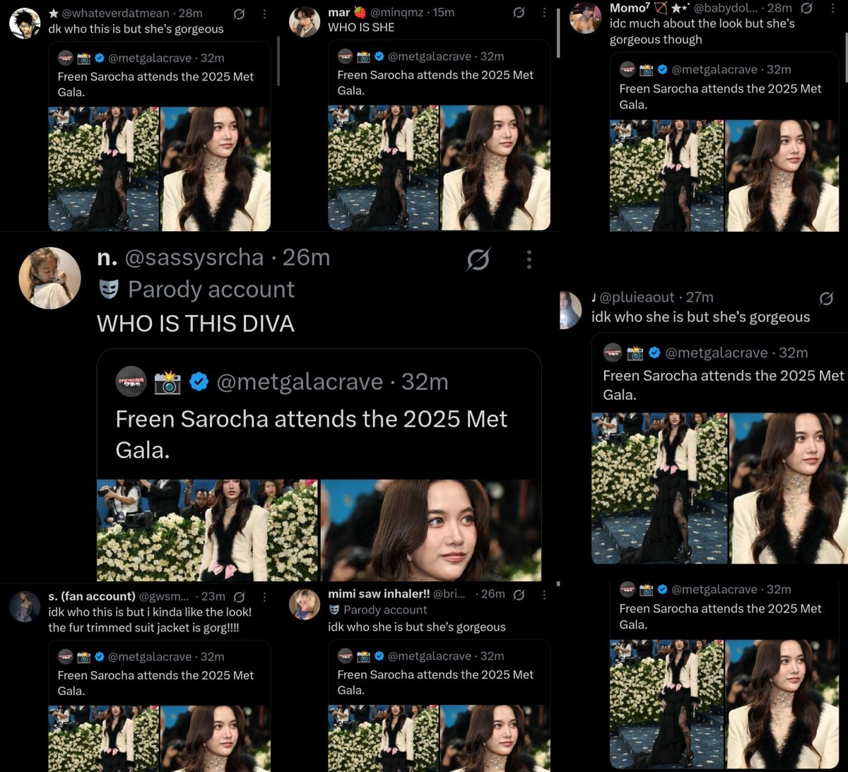 kieutou_serbia's tweet image. Just read all these qrts omggg everyone&apos;s asking about Freen I&apos;m literally crying

SAROCHA AT MET GALA
#MetGala2025xFREEN
#MetGala #MetGala2025