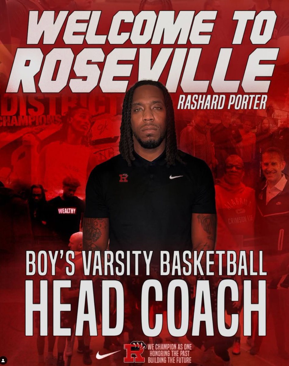 Roseville has hired Rashard Porter as their next head coach