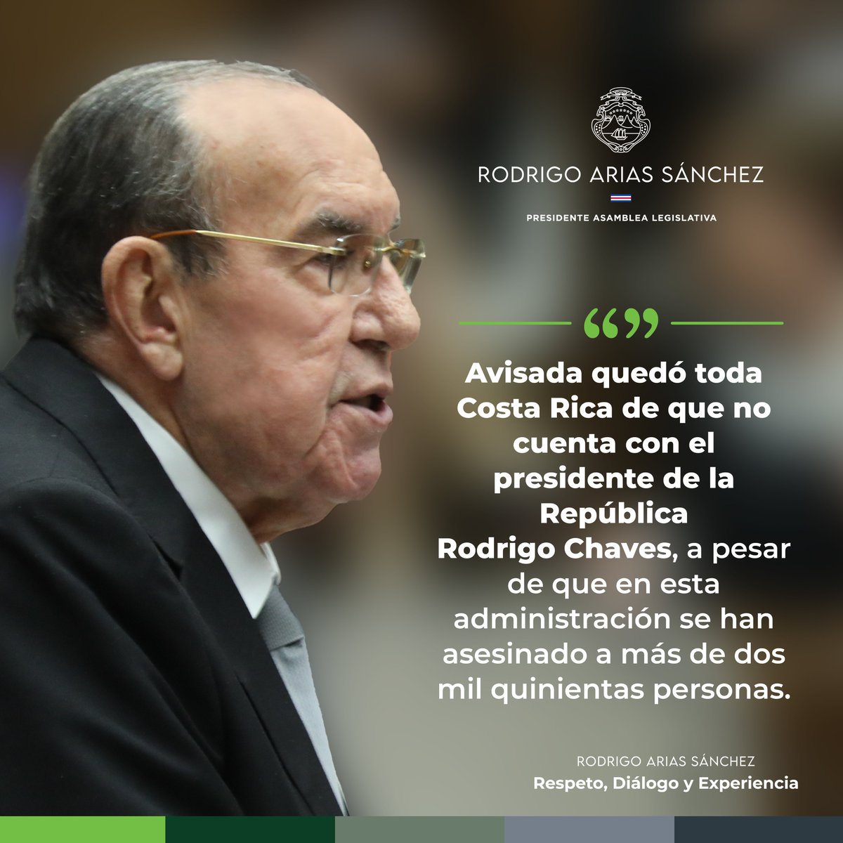 Rodrigo Arias S. (@rodrigo_arias) on Twitter photo Señor presidente <a href="/RodrigoChavesR/">Rodrigo Chaves</a> , la inseguridad ciudadana es el principal problema del país. Creamos una comisión tripartita altamente productiva en la que usted y su gobierno participaron al inicio. Sin embargo, usted abandonó este foro de forma estridente, manifestando que no Señor presidente <a href="/RodrigoChavesR/">Rodrigo Chaves</a> , la inseguridad ciudadana es el principal problema del país. Creamos una comisión tripartita altamente productiva en la que usted y su gobierno participaron al inicio. Sin embargo, usted abandonó este foro de forma estridente, manifestando que no