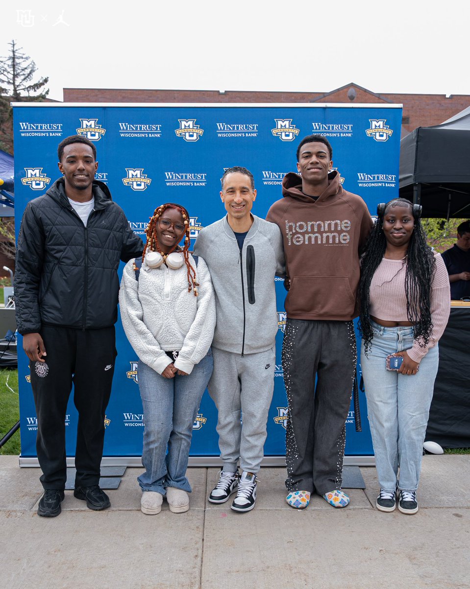 Marquette Basketball (@marquettembb) on Twitter photo Always great to end the school year with Hoops n’ Scoops 🍦
Good luck on your finals, students!
#MUBB | <a href="/shakeshack/">SHAKE SHACK</a> Always great to end the school year with Hoops n’ Scoops 🍦
Good luck on your finals, students!
#MUBB | <a href="/shakeshack/">SHAKE SHACK</a>
