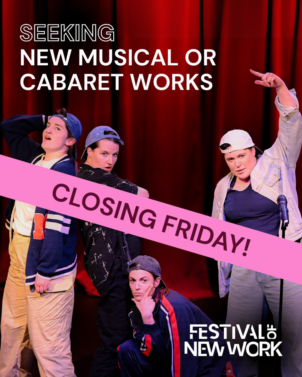 EOIs closing this FRIDAY! We’re seeking bold creatives to share 15–20 minutes of original work in our Festival of New Work this July.
🗓️ 18 July, 19 July, 25 July (you’ll present on one)
For more info and to apply: loom.ly/yiwsXtw
Applications close Fri 9 May at 5pm.
