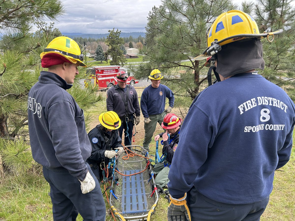 As folks begin to recreate more and enjoy the trails, emergencies happen. <a href="/SCFD8/">SCFD8</a> firefighters train to rescue folks that become injured or sick in recreation and wilderness areas 🥾⛰️