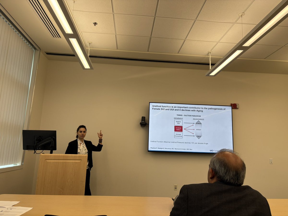 Fantastic presentation by Dr. <a href="/ZhinaSadeghi/">Zhina</a>, highlighting her cutting-edge research and sharing insights into her journey as a surgeon-scientist! <a href="/UCI_Urology/">UCI Urology</a> Many thanks to the UCI Research Development Unit for organizing this event. <a href="/UCIMedSchool/">UC Irvine School of Medicine</a>