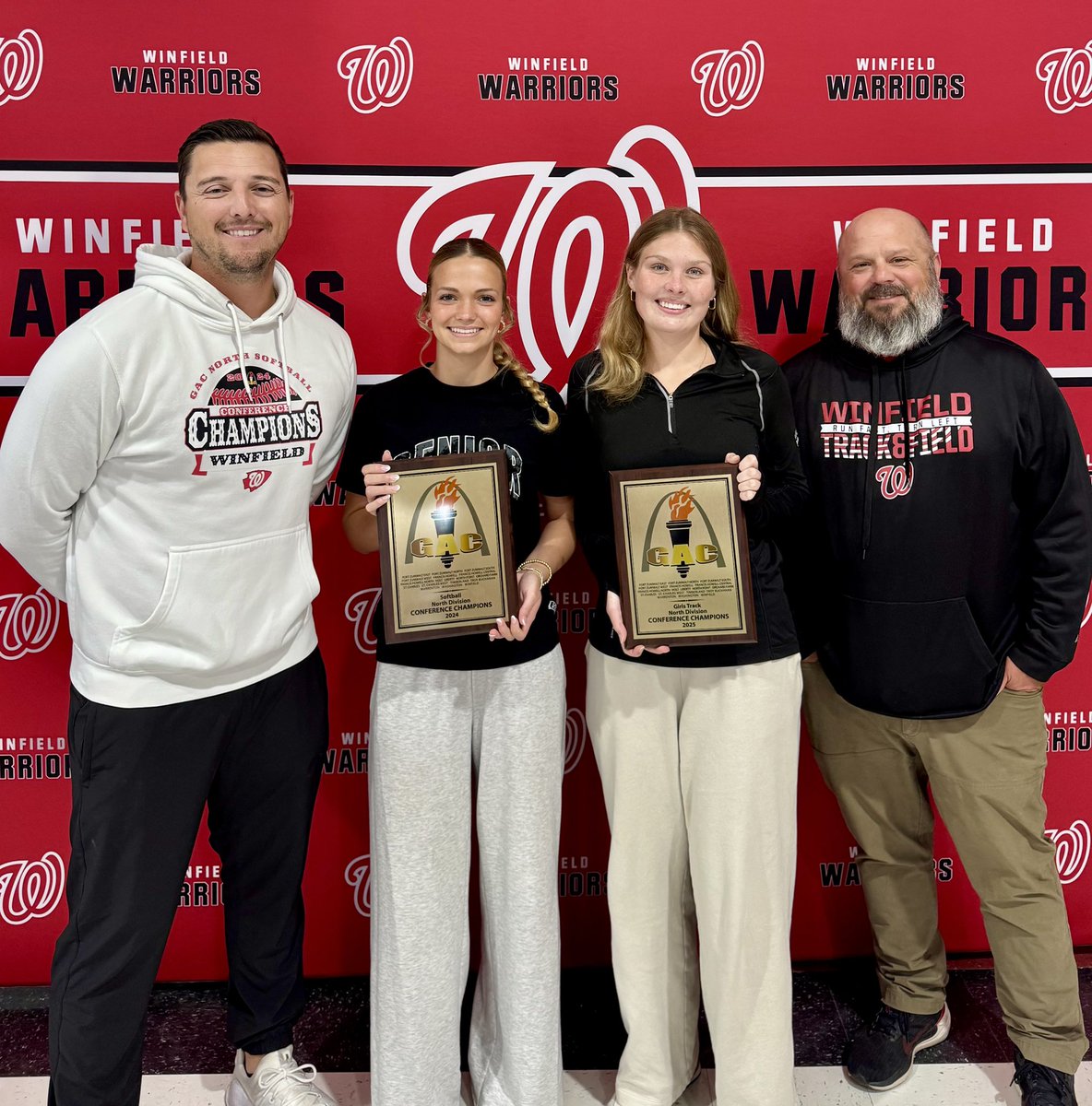 Winfield Warriors Softball (@whswarrior_sb) on Twitter photo Conference champs in two different sports! Congrats to Isabel Reinebach & Evie Stark for excelling within their multi-sport pursuits! And s/o to <a href="/WinfieldTrack/">Winfield Track and Field</a> for the continued success throughout the season! Good luck in districts! Conference champs in two different sports! Congrats to Isabel Reinebach & Evie Stark for excelling within their multi-sport pursuits! And s/o to <a href="/WinfieldTrack/">Winfield Track and Field</a> for the continued success throughout the season! Good luck in districts!