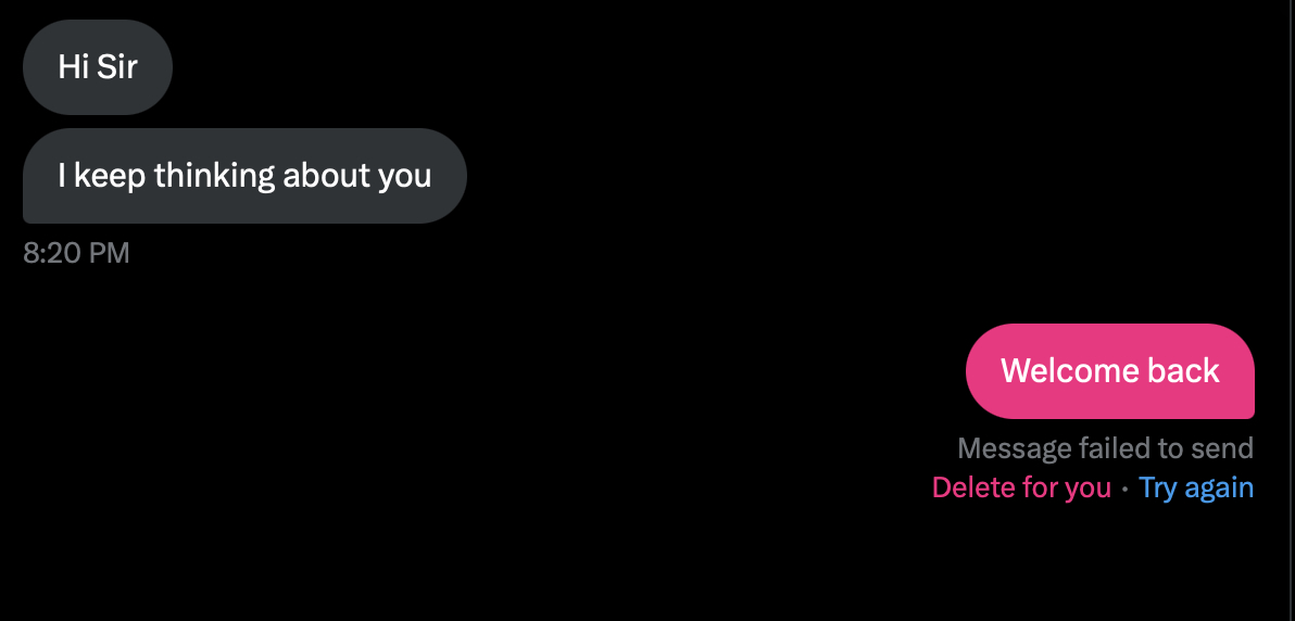 Rob_Devours's tweet image. Ten minutes from creation of account to deletion. Imagine the panic. Imagine the arousal. 

How many days do we think it will be till he comes back?