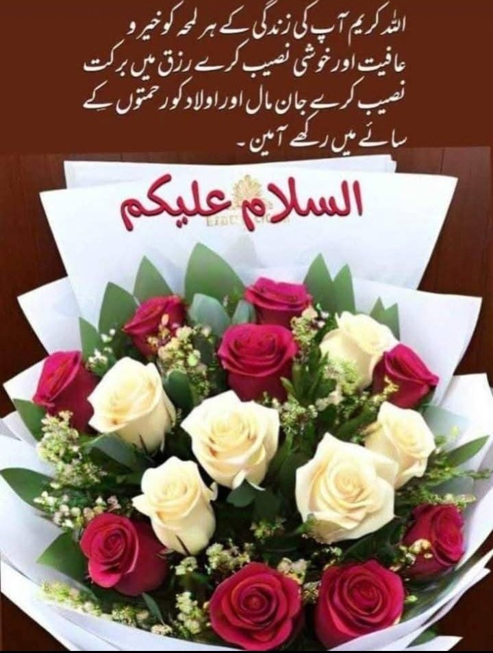 السلام علیکم ورحمت اللہ وبرکاتہ 
🌹🌹صبح بخیر🌹🌹