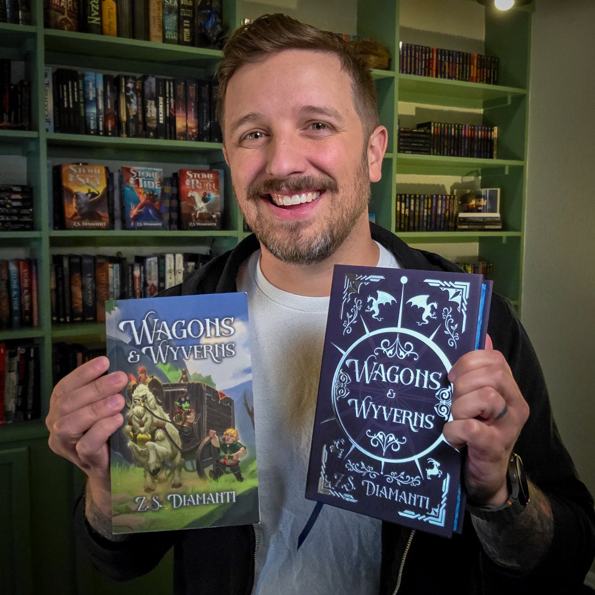 Less than one hour to back this special edition Kickstarter for my cozy fantasy book, Wagons &amp; Wyverns!

Find it InMyBio before it's gone!
