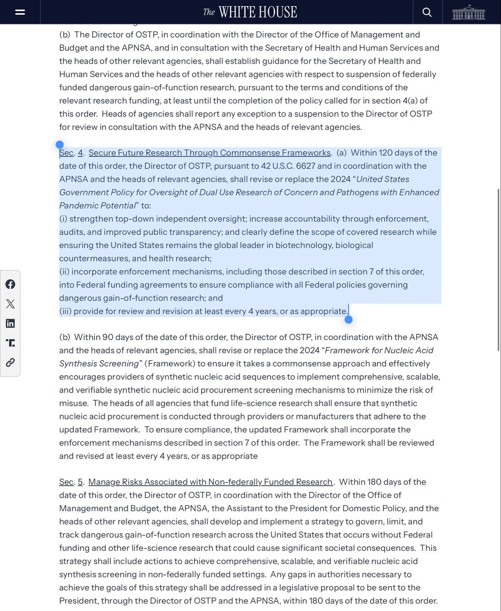 RenzTom's tweet image. 🚨🚨🚨BREAKING:  Trump ALLOWS Gain of Function Research to Continue?

Today President @realDonaldTrump signed an Executive Order ALLOWING dangerous gain-of-function research to continue in some circumstances! 

The EO does ban federal funding for many or most GOF projects and…
