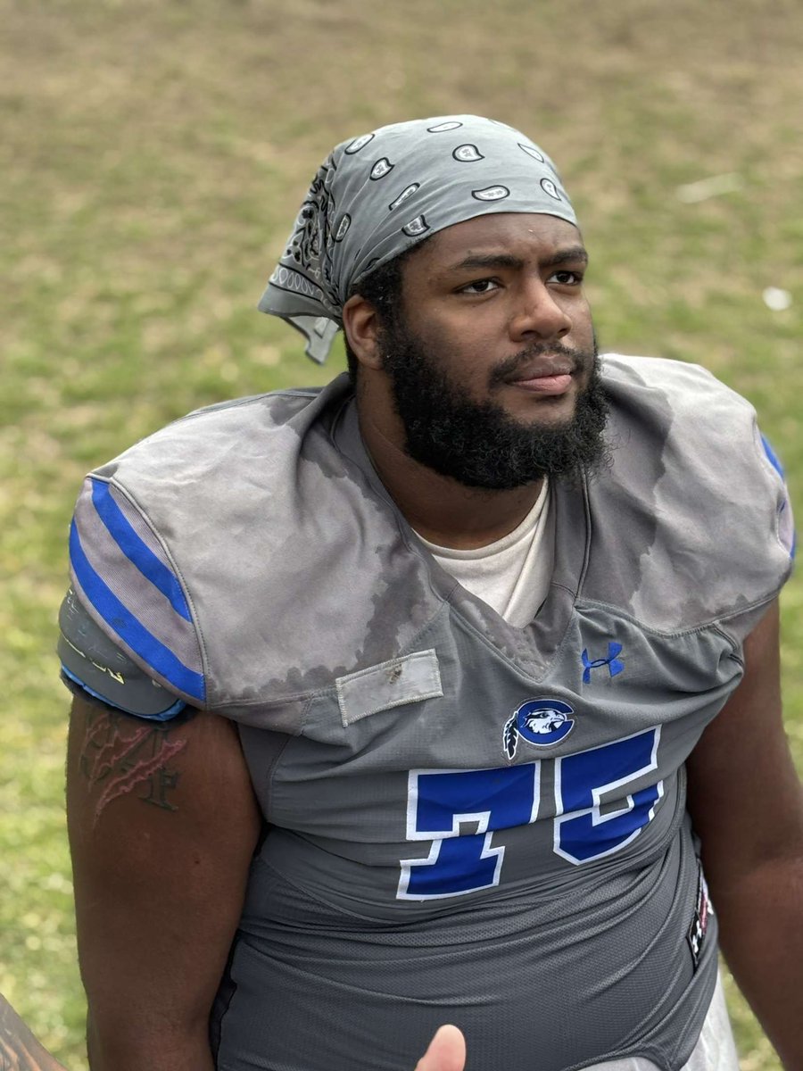 6'4" 350lb OL 
film at right guard, left guard, and center
Juco Waiver for 2 years qualifier 
Grad student (December 2025)
Schools: 1.Saint francis university 2. Virginia university of lynchburg 
3. Chowan University