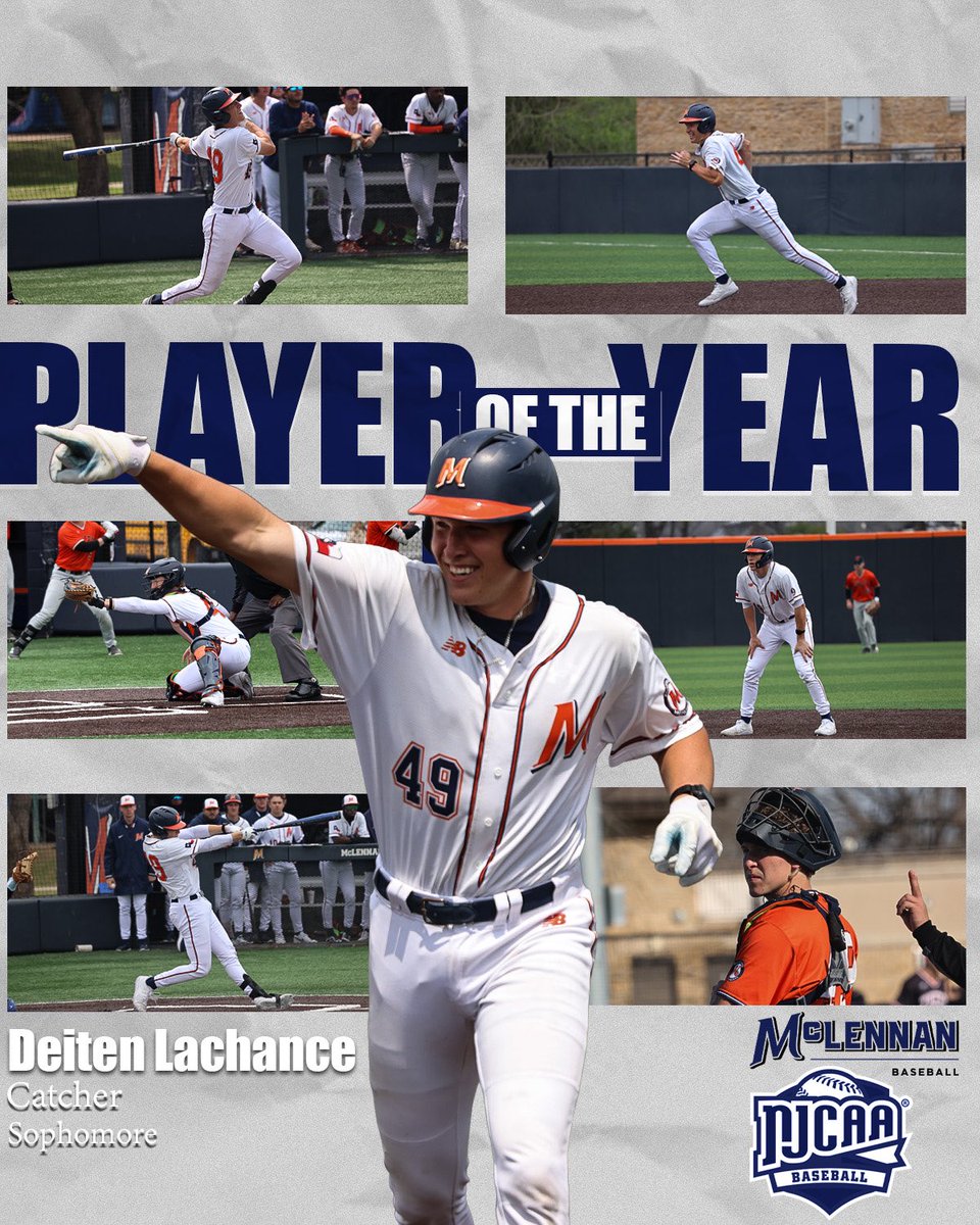 Big things from Big Maple! 🍁

CONFERENCE PLAYER OF THE YEAR

by the numbers 📊
32 Games
.360 Avg
1.137 OPS
41 H
6 2B
1 3B
10 HR
5️⃣2️⃣ RBI (Conference Lead)
5 SB

Deiten Lachance has had an incredible 2 seasons in a #BosqueBoys uniform playing in all 119 games so far!