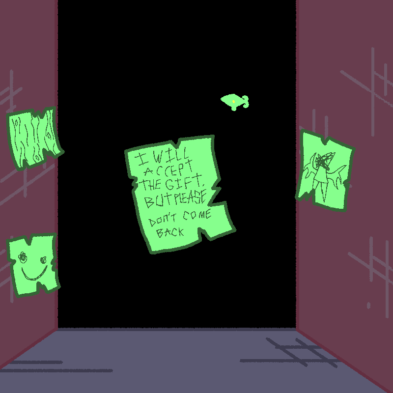 momsfavegreen's tweet photo. @CrochetParasite [The thought of someone worrying about her is one that she has been conditioned to oppress.]

[Something peeks around the corner, tossing another note towards Yarnling.] https://t.co/rVTpZ7cKmf