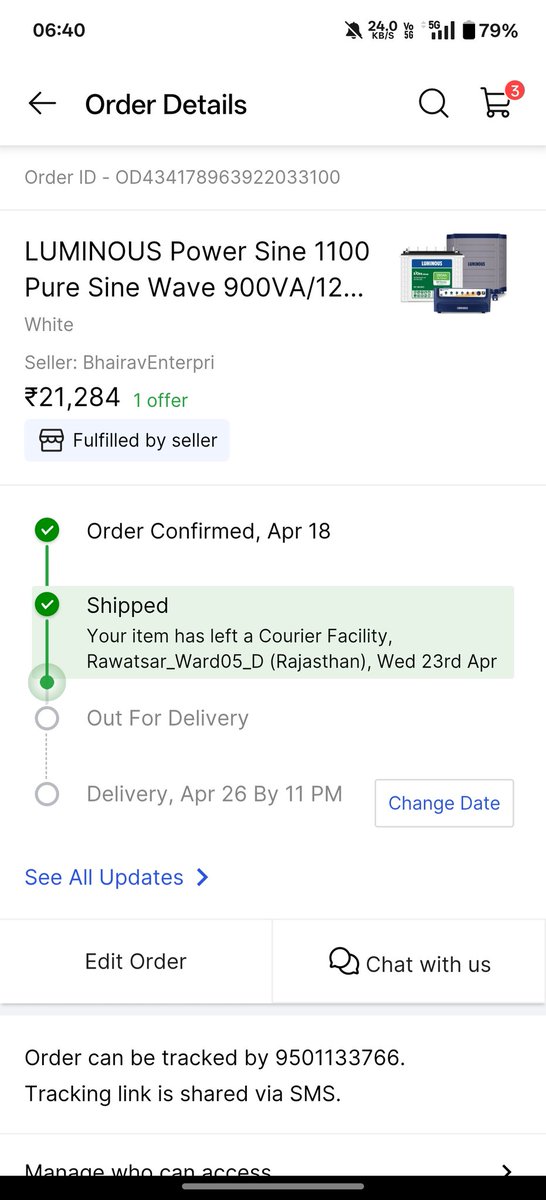 bhupesh840's tweet photo. @flipkartsupport @Flipkart .
Please cancel my order.... i have no patience to wait almost 20 days to deliver my order...Such a worst service provided by Flipkart.... @amazonIN is far far better than Flipkart...Never shop again with flipkart.
My registered mobile number 9453911791 https://t.co/zBJWJVRJOm